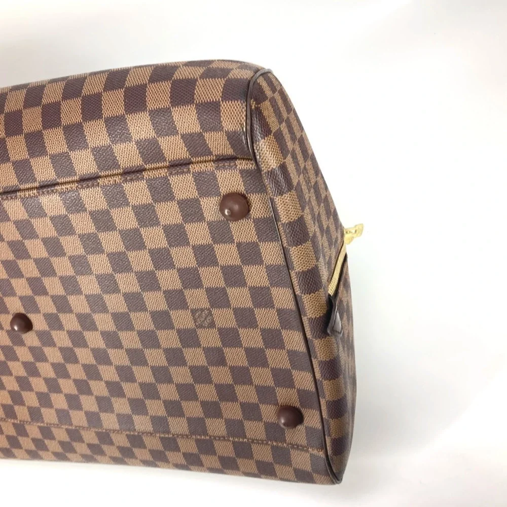 LOUIS VUITTON Brown Damier Canvas Boston Bag